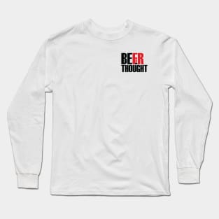 Beer for Thought - Black Logo Long Sleeve T-Shirt